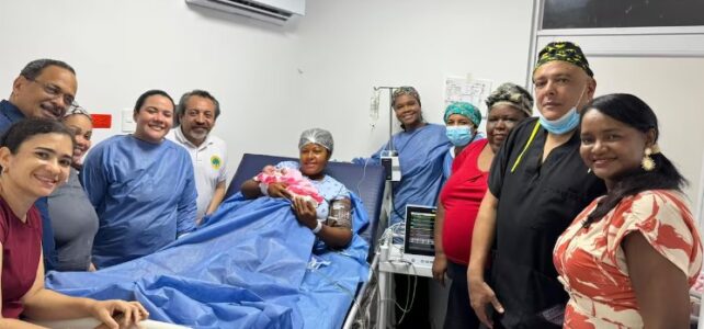 Génesis Johana, la primera bebé que nace en el Hospital de Nelson Mandela