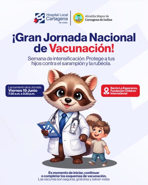 💉🩺 ¡La vacunación es protección para todos!

Participa en la Jornada Nacional de Vacunación. Es el momento de iniciar, continuar o completar tu esquema y proteger tu salud y la de tu familia.

Las vacunas son seguras, gratuitas y ayudan a prevenir enfermedades que pueden poner en riesgo tu bienestar.

📍 Acércate al punto de vacunación más cercano.

🔎 ¿No sabes dónde vacunarte? 
Consulta la ubicación de nuestras sedes en el enlace y acércate.