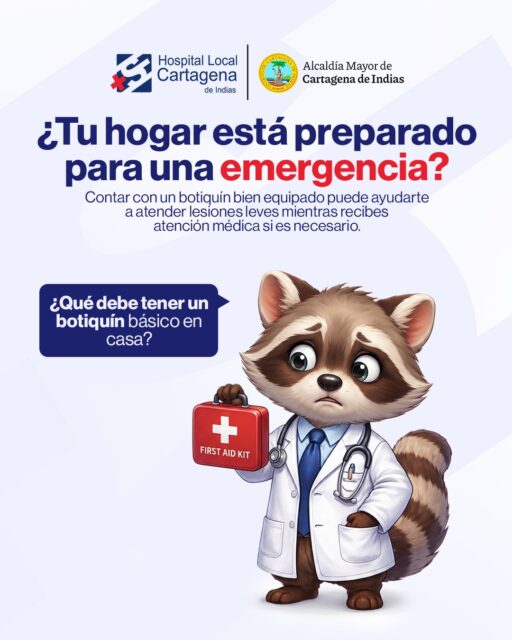 🩹🏠 Un botiquín puede hacer la diferencia en una emergencia.

Contar con un botiquín básico en casa te permite atender lesiones leves mientras recibes atención médica, brindando una respuesta oportuna cuando más la necesitas.

👉 Desliza y conoce los elementos esenciales que no pueden faltar en tu botiquín.

💬 Cuéntanos en los comentarios: ¿ya tienes un botiquín de primeros auxilios en casa?