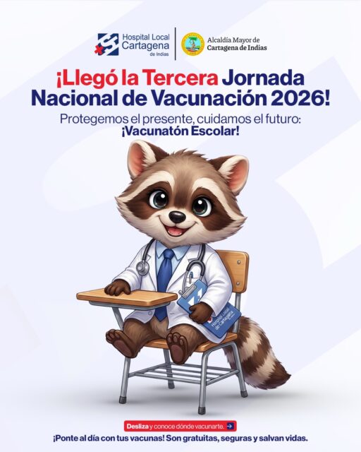 💉🛡️ ¡Llegó la Tercera Jornada Nacional de Vacunación 2026!

Protegemos el presente, cuidamos el futuro. Participa en la ¡Vacunatón Escolar! e inicia, completa o refuerza el esquema de vacunación de niños, niñas y adolescentes.

✅ Las vacunas son seguras, gratuitas y salvan vidas.

📍Acércate al punto de vacunación más cercano y protege a quienes más amas.

💬 Comparte esta información para que más familias se sumen a esta gran jornada.