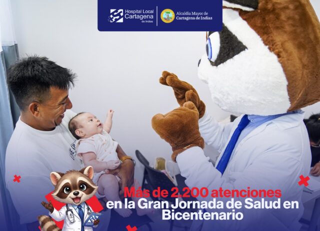 💙 ¡Bicentenario vivió una Gran Jornada de Salud!

Llegamos a la comunidad con atención, prevención y bienestar, logrando 2.294 atenciones en diferentes servicios de salud. 🩺✨

Gracias a todas las familias que hicieron parte de esta quinta jornada. Seguimos llevando una atención cercana, digna y humanizada a los cartageneros.

👀 ¡Pronto les contaremos dónde y cuándo será nuestra sexta jornada!