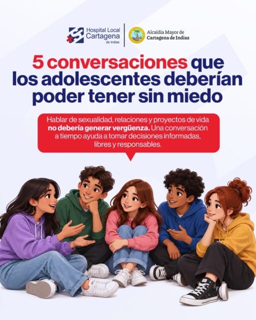 💙 Hay conversaciones que pueden cambiar la forma en que un adolescente toma decisiones.

Hablar de sexualidad, relaciones, emociones y proyectos de vida no debería generar vergüenza ni miedo. Crear espacios seguros para preguntar, escuchar y recibir orientación también es cuidar.

👉 Desliza y conoce 5 conversaciones que todo adolescente debería poder tener sin miedo.

✨ Más información, más confianza y mejores herramientas para decidir sobre su futuro.
Si eres adolescente o joven, acércate a tu centro de atención más cercano y pregunta por los Servicios Amigables.

#SemanaAndina #DerechosParaDecidir #OportunidadesParaTransformar