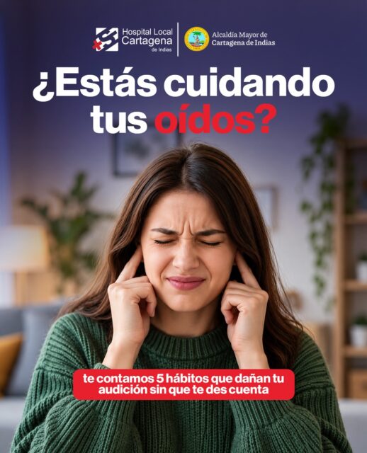 👂💙 Tus oídos también necesitan cuidado.

Algunos hábitos cotidianos pueden afectar tu audición sin que lo notes de inmediato. Por eso, prestar atención a cómo cuidas tus oídos es clave para prevenir daños y mantener una buena salud auditiva.

👉 Desliza el carrusel y conoce 5 hábitos que pueden estar afectando tu audición.

💙 Cuida tus oídos hoy para seguir escuchando lo que más importa.