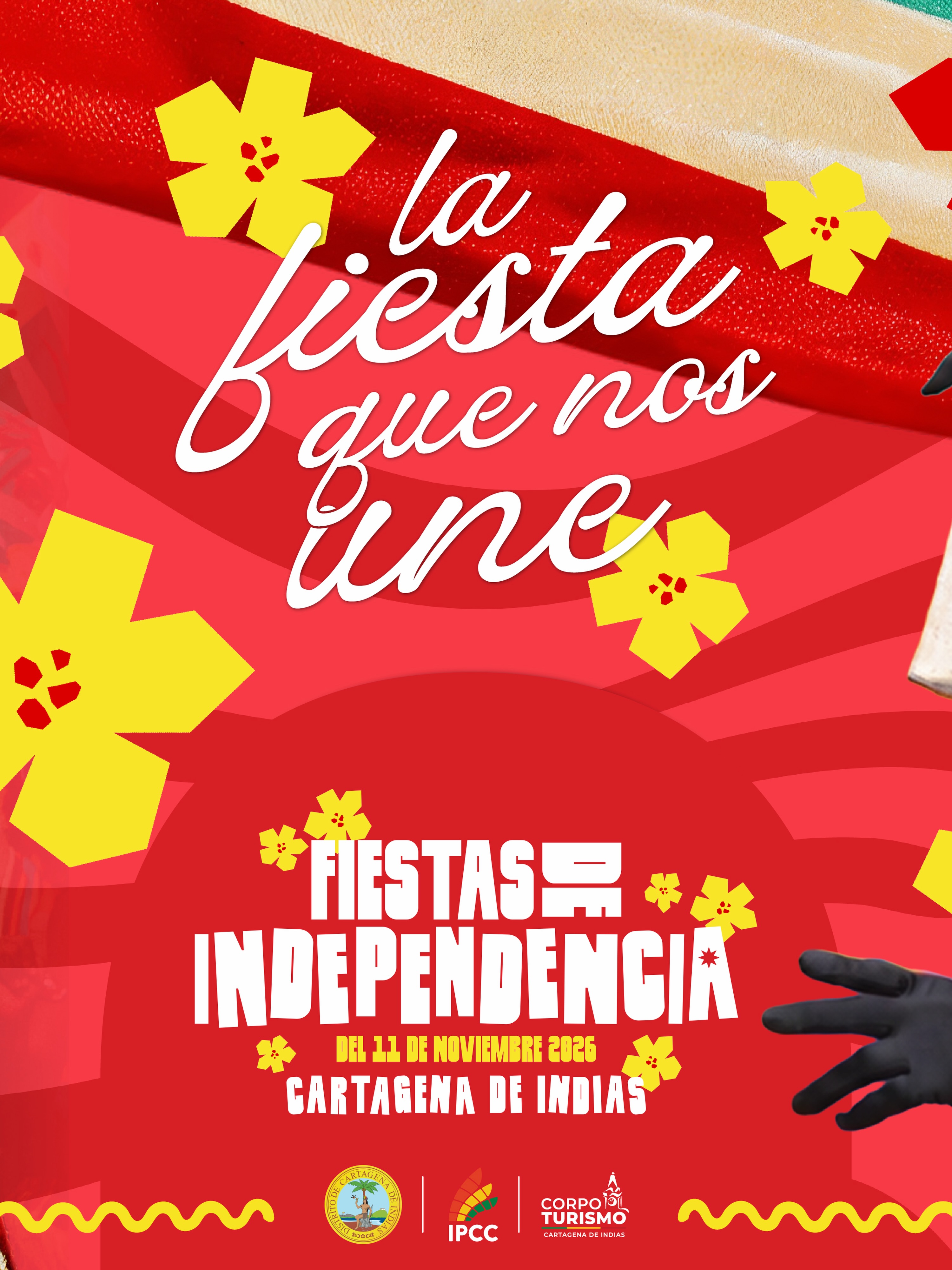 ¡Cartagena, llegó la hora de celebrar nuestra Independencia!🥳

Este 2 de octubre, con el primer Preludio inician oficialmente nuestras Fiestas de Independencia 2026, La Fiesta que nos Une.

Volvemos a encontrarnos en las calles para celebrar la historia que nos hizo libres, honrar nuestras raíces y demostrar por qué el orgullo de ser cartageneros se vive con tanta fuerza en cada barrio de nuestra ciudad.

Nuestras Fiestas viven un nuevo momento. Han crecido en escenarios, programación y participación, y hoy despiertan el interés de todo un país que pone sus ojos en Cartagena.
Y este año tienen además un significado especial: son las primeras Fiestas que celebramos como Patrimonio Cultural Inmaterial de la Nación, un reconocimiento que pone en valor aquello que nuestros barrios, artistas, músicos, bailadores, gestores y hacedores han mantenido vivo durante generaciones.

Vendrán los preludios, los cabildos, Ángeles Somos, la Noche de Candela y el Jolgorio de Tambores, el Reinado Popular, el Gran Desfile de Independencia, el Festival Náutico y el Bololó del Arsenal, entre muchos otros encuentros que hacen de noviembre una época única para Cartagena. Una agenda que crece sin perder su esencia y que hoy proyecta nuestra cultura ante Colombia y el mundo.

Esta es nuestra historia y nuestra fiesta. Invitamos a todos los cartageneros a vivirla, a respaldar a nuestros artistas y a recibir a quienes nos visitan con el orgullo de una ciudad que celebra su libertad. Que la alegría se tome cada rincón de Cartagena, con respeto por nuestras tradiciones, cultura y civismo.

¡Que viva nuestra Independencia! ¡Que viva La Fiesta que nos Une!✨