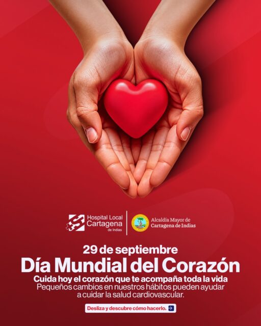 ❤️ Tu corazón trabaja por ti todos los días. ¡Devuélvele el favor!

En el Día Mundial del Corazón, recordamos que pequeños cambios en nuestros hábitos pueden hacer una gran diferencia en el cuidado de nuestra salud cardiovascular.

👉 Desliza el carrusel y conoce hábitos sencillos para cuidar tu corazón.

💬 ¿Cuál de estos hábitos ya hace parte de tu rutina? ¡Cuéntanos en los comentarios!
