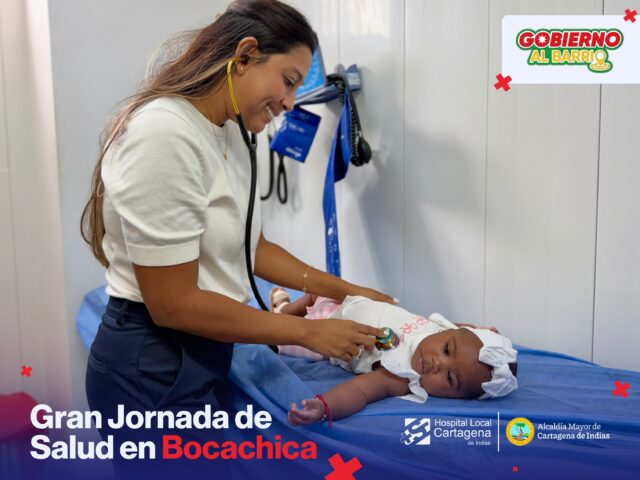 💙 ¡Así vivimos nuestra Gran Jornada de Salud en Bocachica!

Junto al programa Gobierno al Barrio, llevamos servicios de salud más cerca de nuestra comunidad, logrando más de 700 atenciones en una jornada pensada para el bienestar de todos. 🩺

Contamos con medicina general, ginecología, pediatría, medicina interna, psicología, odontología, citología, vacunación y laboratorio clínico, acercando atención integral a nuestra gente.

Seguimos transformando la salud de los cartageneros, más cerca de cada territorio. 💙